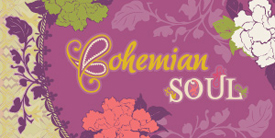 Bohemian Soul by Pat Bravo. Fabrics with artful pairings of florals, paisleys and lace textures.