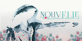NouvElle by Pat Bravo. Fabric Collection with a mix of flowers and textures with a vintage feel.