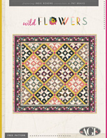 Wild Flower Quilt Pattern by Pat Bravo